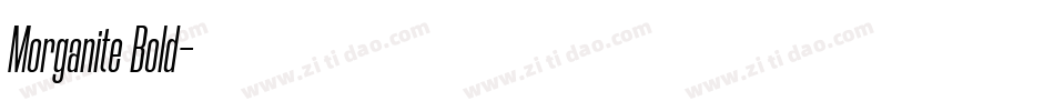 Morganite Bold字体转换